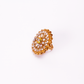 Gold-Polished Alloy Classic Ethnic Cocktail Ring - The Pari | Swadesiicart