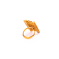 Gold-Polished Alloy Ethnic Designer Cocktail Ring - The Pari | Swadesiicart