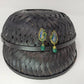 Terracotta Peacock Stud With Drop