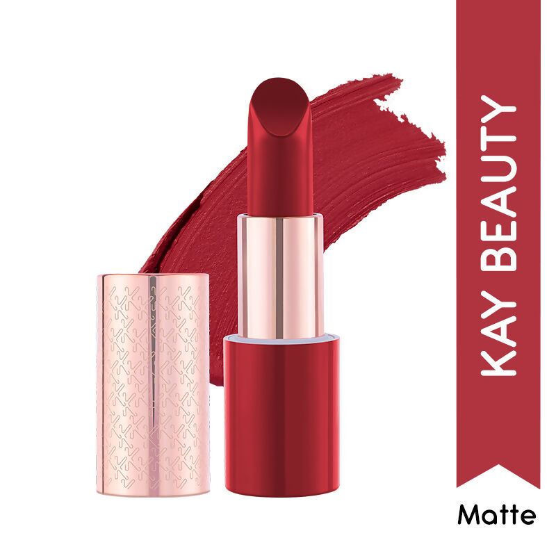 Kay Beauty By Katrina Kaif Matte Drama Long Stay Lipstick - Action | Swadesiicart