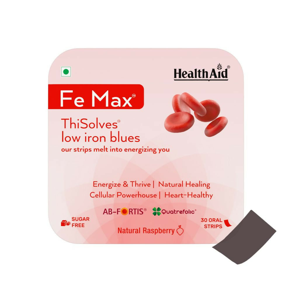 HealthAid Fe Max ThiSolves Oral Strips - HealthAid