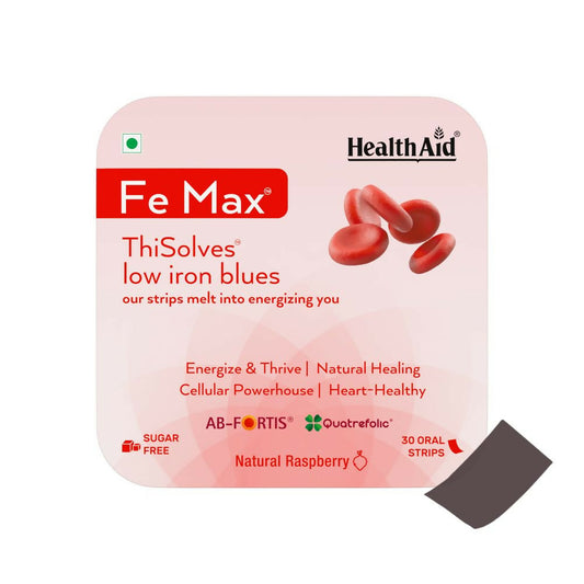 HealthAid Fe Max ThiSolves Oral Strips - HealthAid