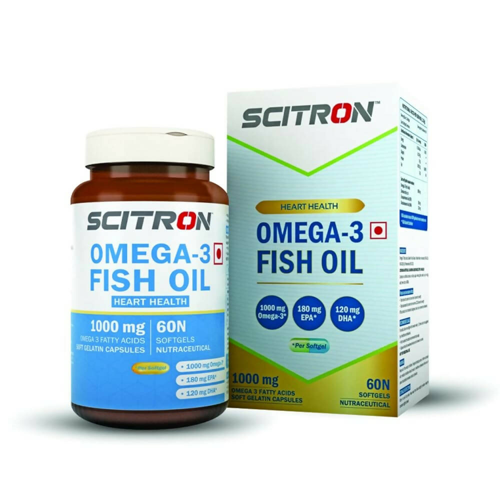 Scitron Omega-3 Fish Oil 1000mg Softgels | Swadesiicart