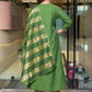 The52 Light Green Women's Gorgeous Embroidered Work Chanderi Fabric Flared Kurta Pant and Dupatta Set - Swadesiicart