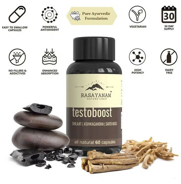 Rasayanam Testoboost Capsules - Swadesiicart