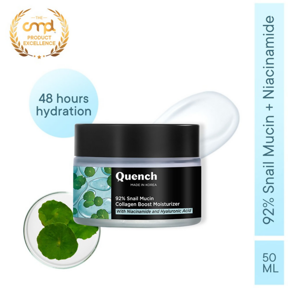 Quench 92% Snail Mucin Collagen Boost Moisturizer | Swadesiicart