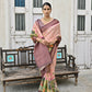 Vishnu Weaves Women's Coffee Soft Tussar Silk Saree with Blouse - Swadesiicart