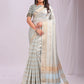 Shree Shyam Fashion Organza Sky Blue Saree