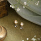 Ruby Raang White Clear Quartz Kundan Studs | Swadesiicart