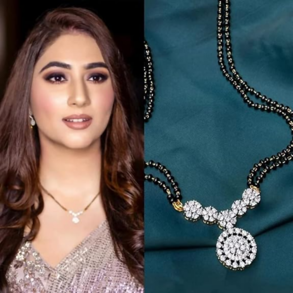 Wynona American Diamond Short Mangalsutra - Swadesiicart