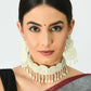 Mominos Fashion Johar Kamal Handicraft Pearls Necklace with Earrings For Women - Swadesiicart