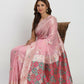 Shree Shyam Fashion Linen Cotton Light Pink Saree