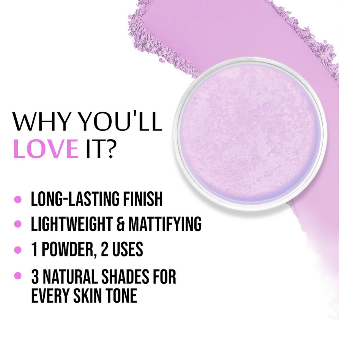Daily Life Forever52 Deep Bake Translucent Matte Loose Powder - GLM008 | Swadesiicart