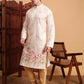Cream Cotton Printed Chikankari Embroidery Work Kurta - Mahotsav | Swadesiicart