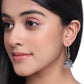 NVR Women Silver-Plated Contemporary Jhumkas Earrings | Swadesiicart