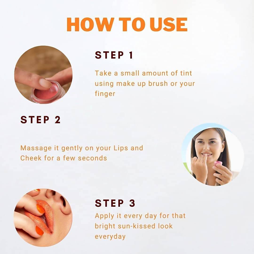 Aegte Organics Orange Peel Lip & Cheek Tint Balm - Swadesiicart