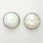 NVR Wome's Silver-Plated Pearl Studded Circular Studs Earring | Swadesiicart