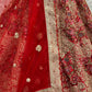 Jyoti Fashion Women's Red Silk Fancy Dori & Sequins Multi Thread Embroidered with Diamond Work Wedding Lehenga Choli | Swadesiicart