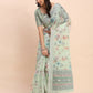Shree Shyam Fashion Linen Cotton Light Green Saree