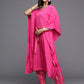 Ahalyaa Women's Traditional wear Kurta Set - Pink | Swadesiicart