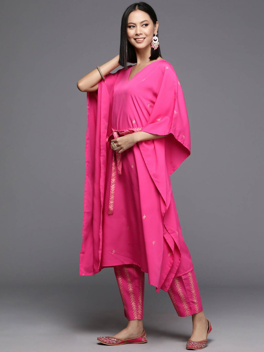 Ahalyaa Women's Traditional wear Kurta Set - Pink | Swadesiicart
