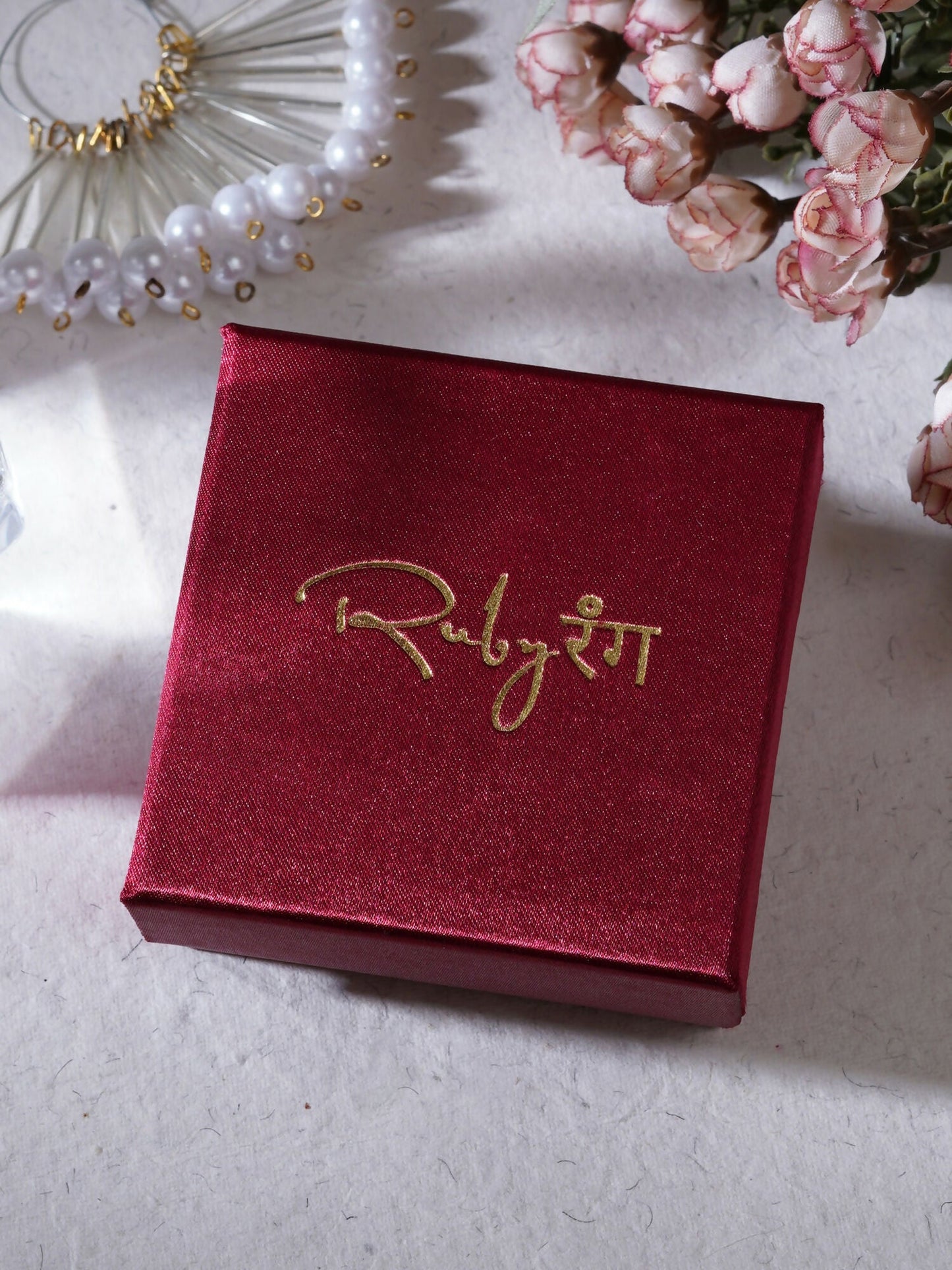 Long kundan earring (Mint green ) - Ruby Raang | Swadesiicart