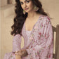 Anaita Rani-Pink Chinon Readymade Suit with Embroidery Sequence Work
