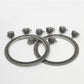 NVR Women's Set of 2 Silver-Toned German Silver Oxidised Bangle - Swadesiicart