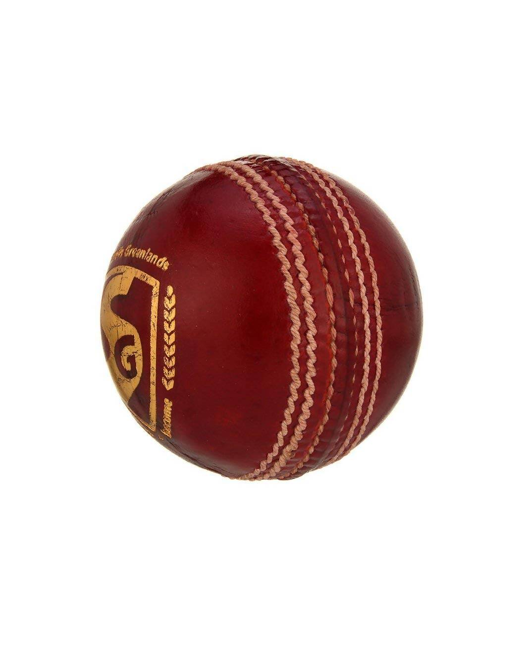 SG Bouncer Leather Ball - Red - Swadesiicart