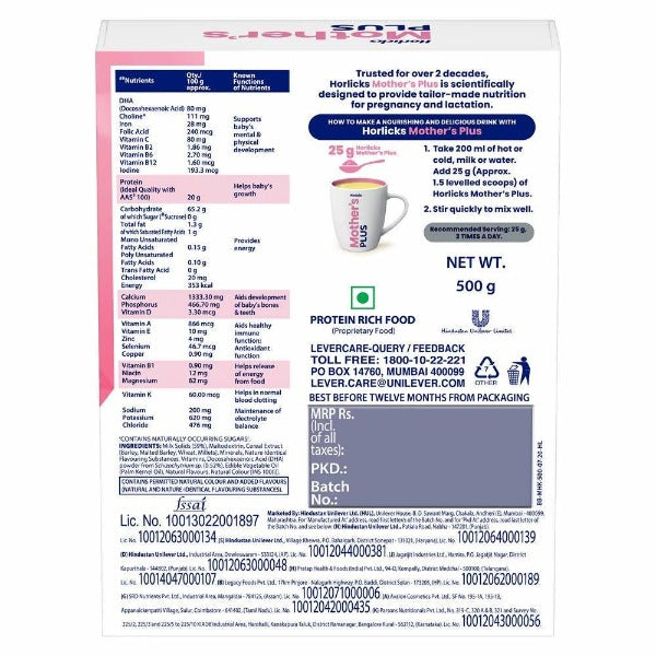 Horlicks Mother's Plus Kesar Flavour - Swadesiicart