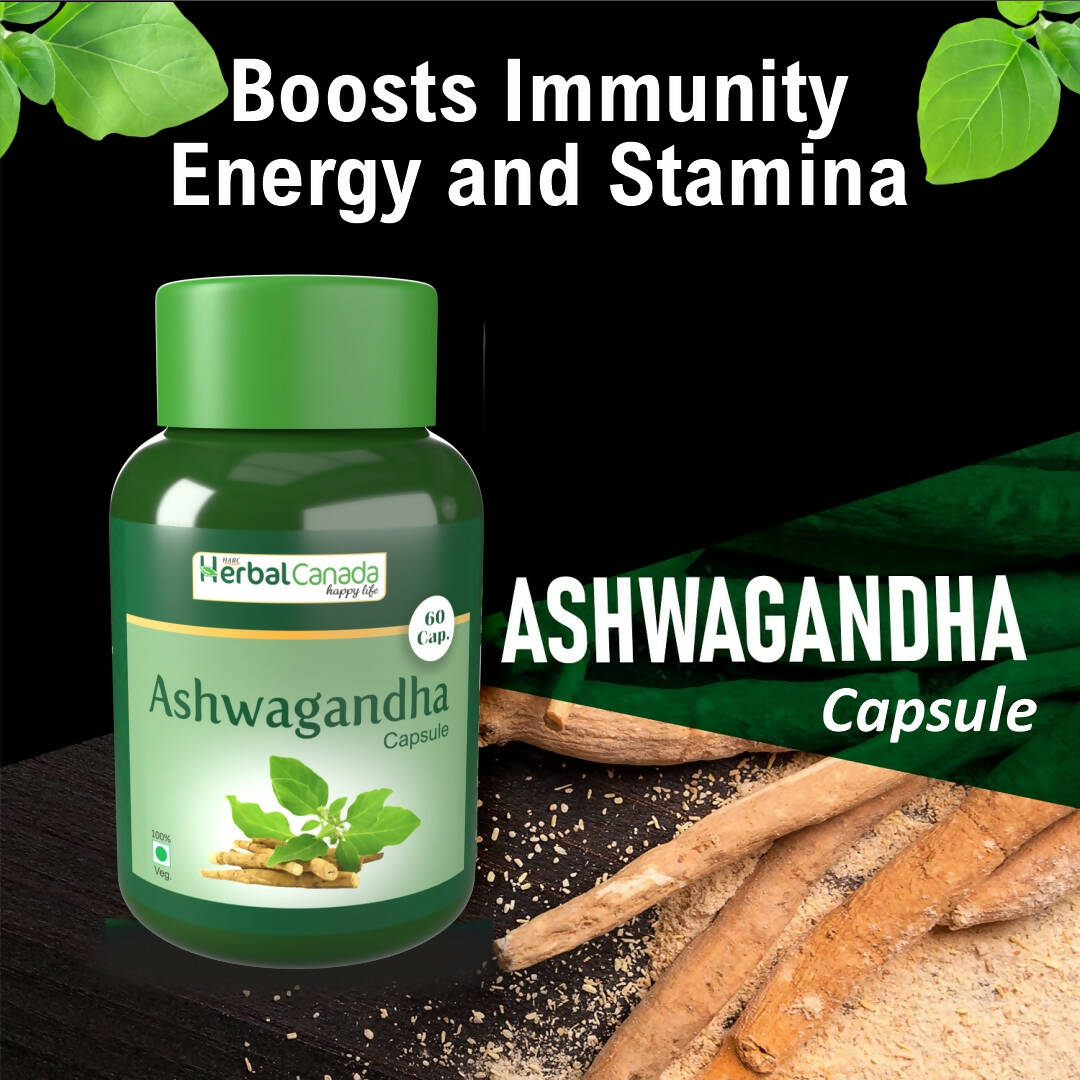 Herbal Canada Ashwagandha Capsules - Swadesiicart