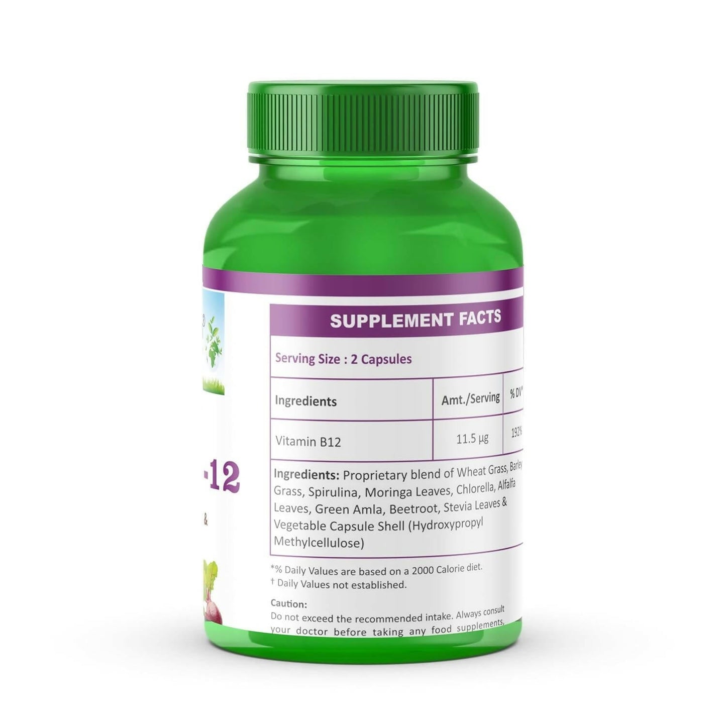 Planet Ayurveda Plant Based Vitamin B12 Capsules - Swadesiicart