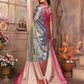 Anaita Light Lavender Tissue Silk With Zari Weaving Saree With Blouse
