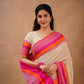 Exclusive Collection Beige Beautiful Khadi Cotton Handloom Saree - Swadesiicart