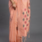 Shree Shyam Fashion Linen Cotton Peach Saree