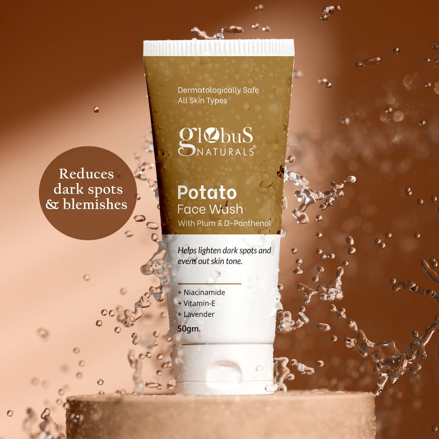 Globus Naturals Potato Face Wash with Plum & D-Panthenol | Swadesiicart