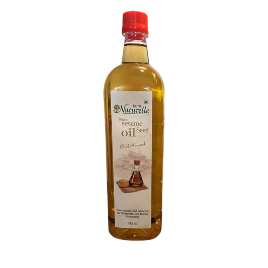 Farm Naturelle Cold Pressed Virgin White Sesame Seed Oil - Swadesiicart