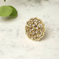 Oversized Kundan Ring- Ruby Raang | Swadesiicart