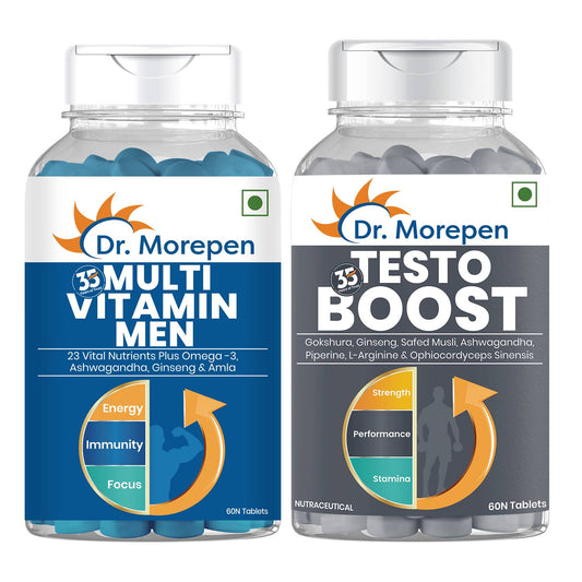Dr. Morepen Testo Boost and Multivitamin Men Tablets Combo - Dr Morepen
