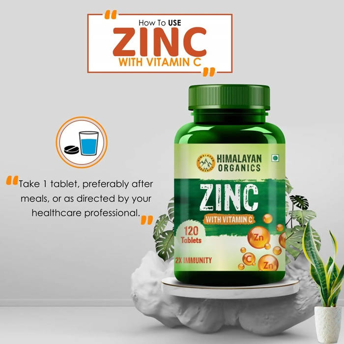 Himalayan Organics Zinc With Vitamin C Tablets | Swadesiicart