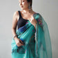 Vamsee Dillagi Sky Organza Saree - Swadesiicart