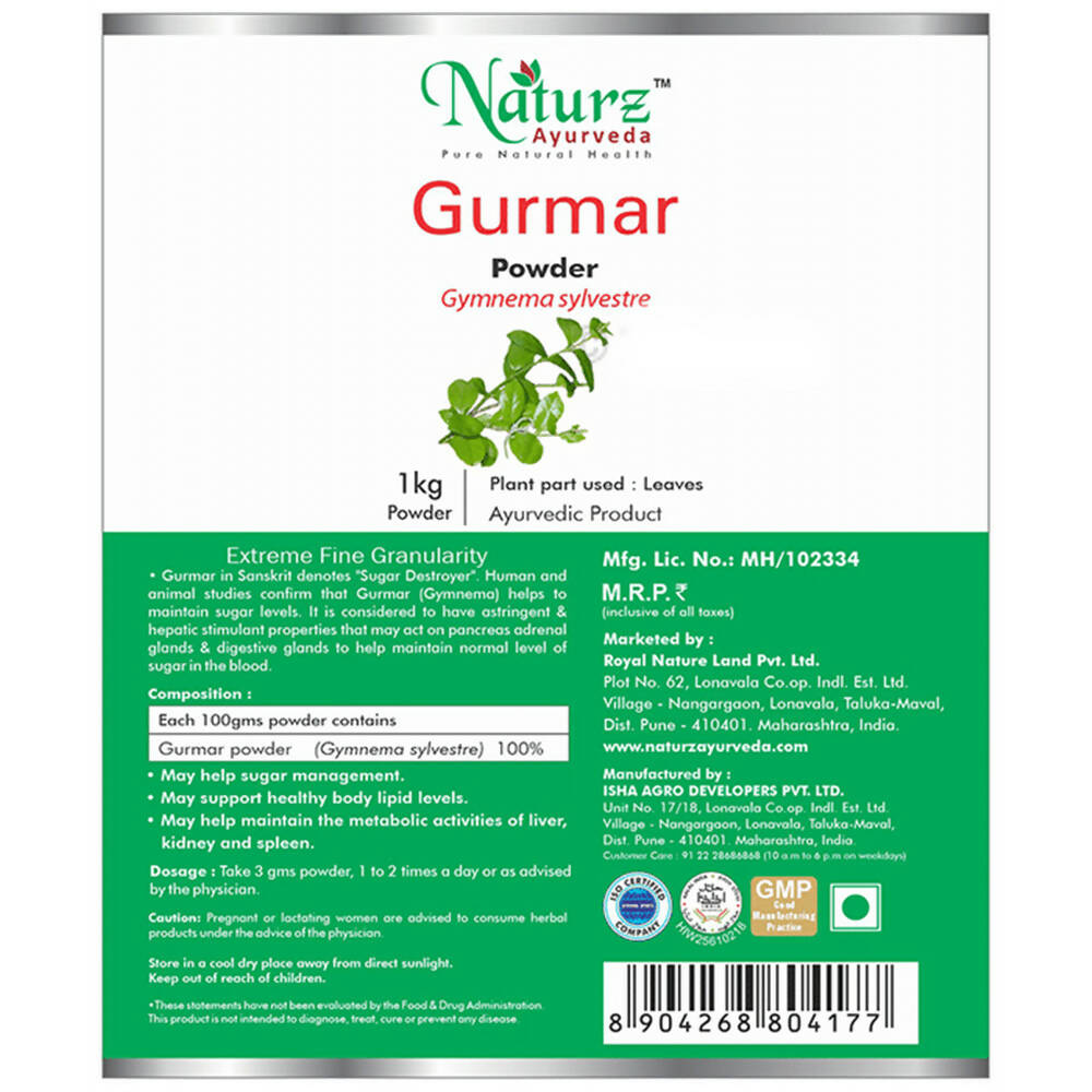 Naturz Ayurveda Gurmar Powder | Swadesiicart