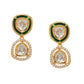 Duet Gold and Meenakari Earrings (Gold) - Ruby Raang | Swadesiicart
