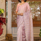 Vamsee Vijaytara Lavender Organza Saree - Swadesiicart