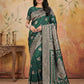 Shree Shyam Fashion Green Silk Blend Saree