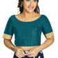 Aastha Fashion Women's Teal Art Silk Designer Traditional Readymade Blouse