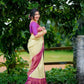 DEIANA'S Beautiful Designer Golden zari Soft Lichi Silk Saree - Pista - Swadesiicart