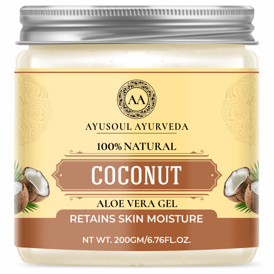 Ayusoul Ayurveda Sandalwood Aloe Vera Gel For Face & Body Skin Treatment