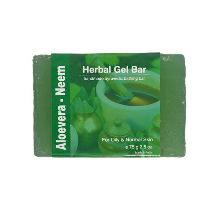 Jain Aloe Vera Neem Herbal Gel Bar | Swadesiicart