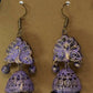 Terracotta Peacock Stud jhumkas